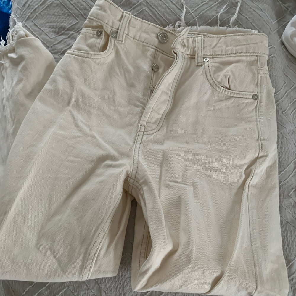 Cream Zara Jeans